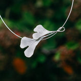 Ginkgo Biloba Silver Choker