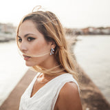 Pendientes Orquidea PLATA tuerca