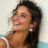 Pendientes Hojas de Geranio PLATA aro