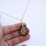 Colgante Chispas Negro Mini