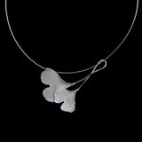 Ginkgo Biloba Silver Choker