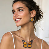 Whole Monarch Butterfly Choker 4 wings
