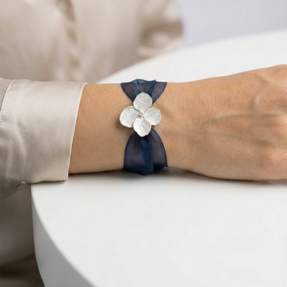 Hydrangea Flowers Bracelet SILVER
