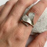 Anillo Ginkgo Biloba PLATA regulable