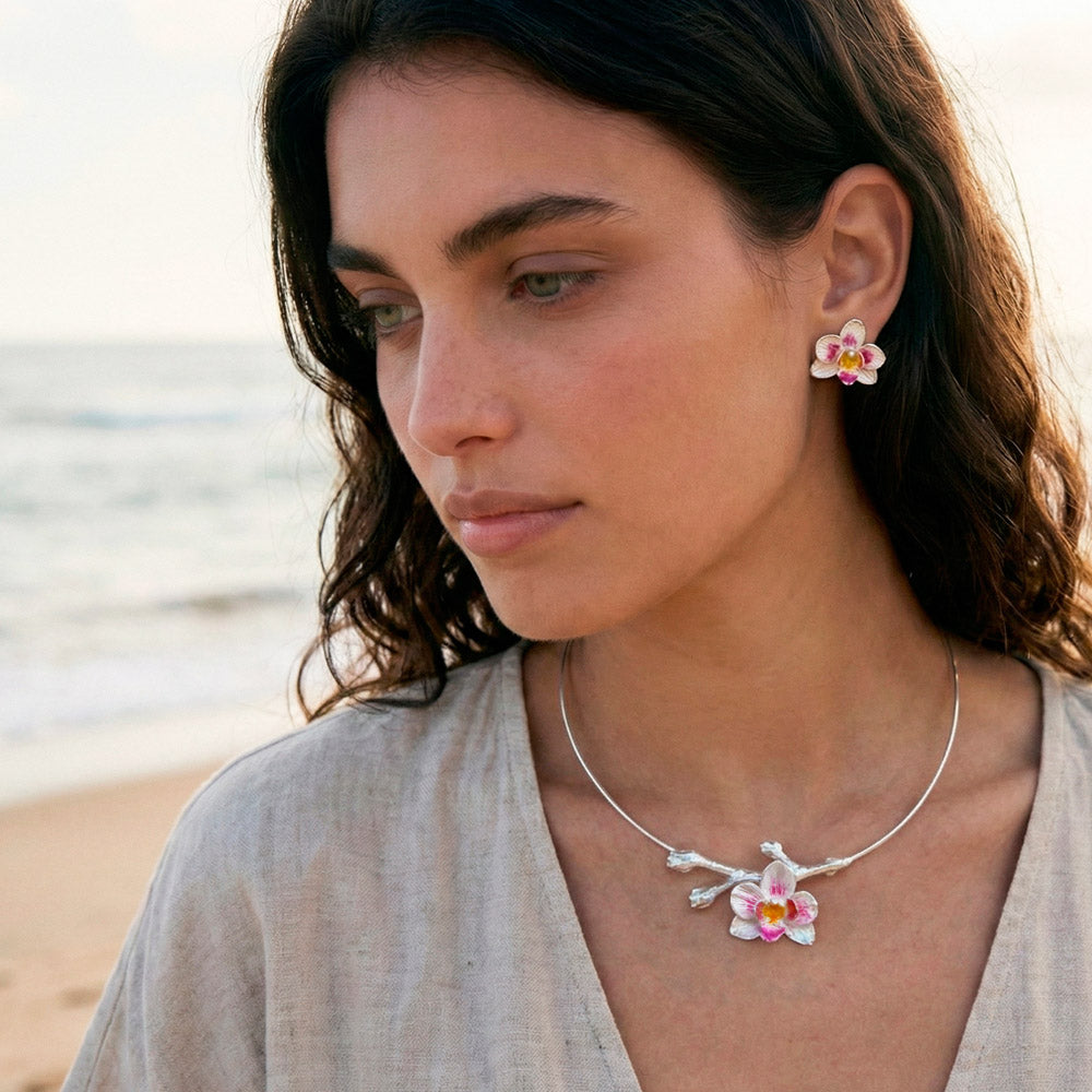 Gargantilla Orquidea S PLATA