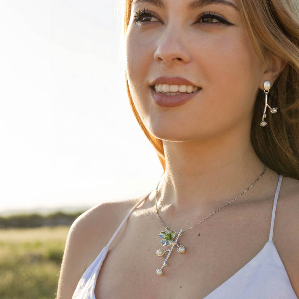 Colgante cerezo L PLATA