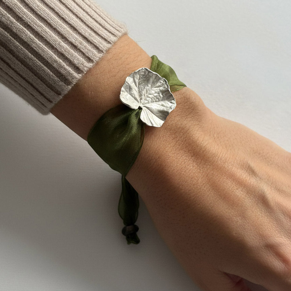 Pulsera Hojas de Geranio PLATA
