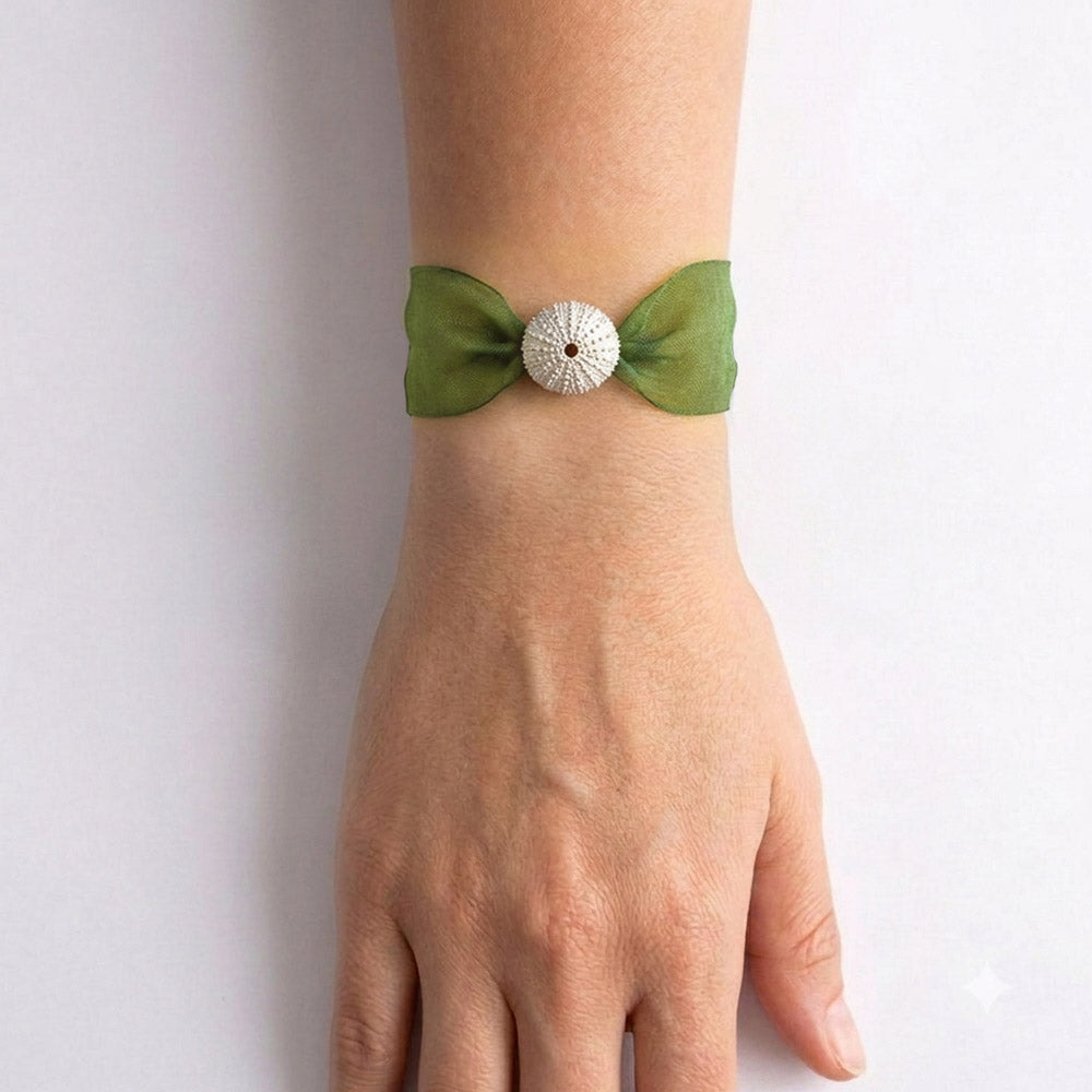 Pulsera Erizo de mar plata