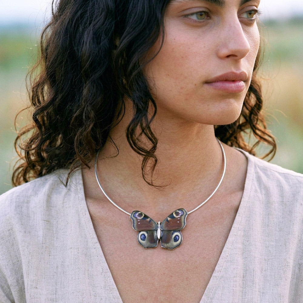 Inachis Io Butterfly Choker