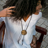 Adjustable black Sparks pendant