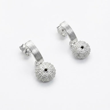 Pendientes colgar Erizo plata