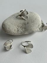 Ginkgo Biloba Silver Ring
