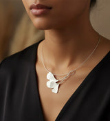 Ginkgo Biloba Silver Choker