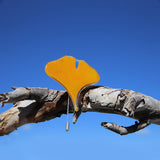 Yellow Ginkgo Needle Brooch