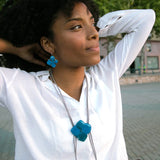 Adjustable Green Leaf Pendant