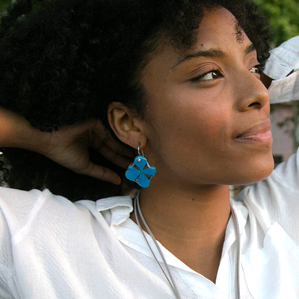 Hydrangea Hook Earrings
