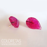 Pendientes Buganvillas de tuerca