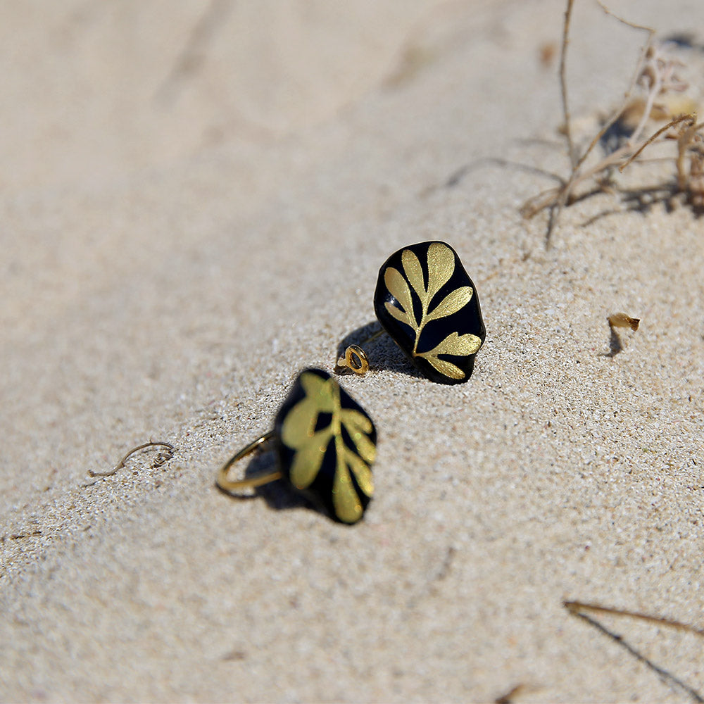 Anillo hojas de Ruda regulable
