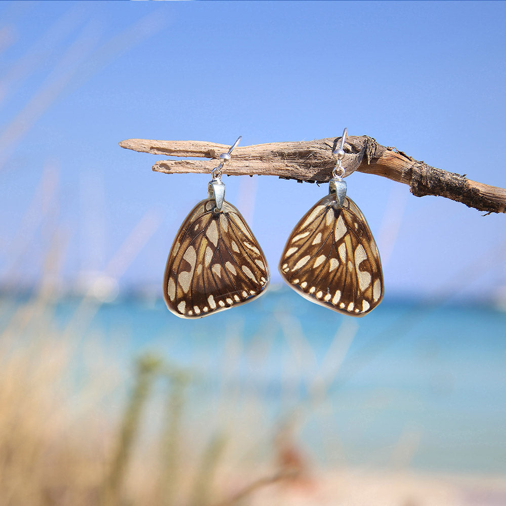 Pendientes Mariposa Dione Juno ala inferior