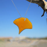 Yellow Ginkgo Pendant