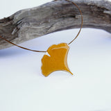 Yellow Ginkgo Pendant