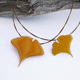 Yellow Ginkgo Pendant