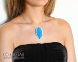 Blue Leaf Pendant