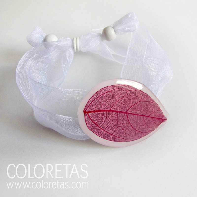 Fuchsia Leaf Bracelet