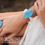Pulsera Hoja Azul
