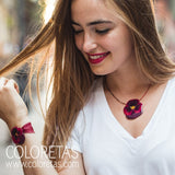 Big Red Pansy pendant