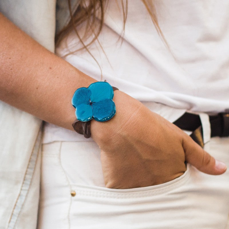 Hydrangea bracelet 1 flower