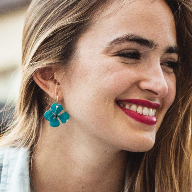 Hydrangea Hook Earrings