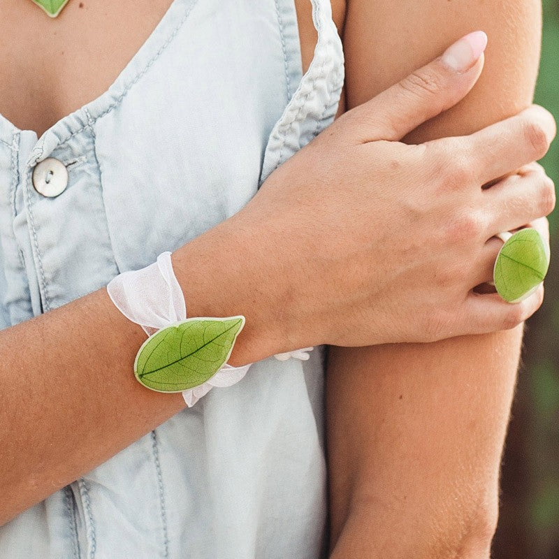 Pulsera Hoja Verde