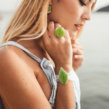 Pulsera Hoja Verde