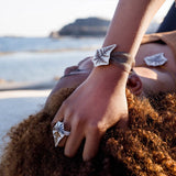 Pulsera Helecho Blanco