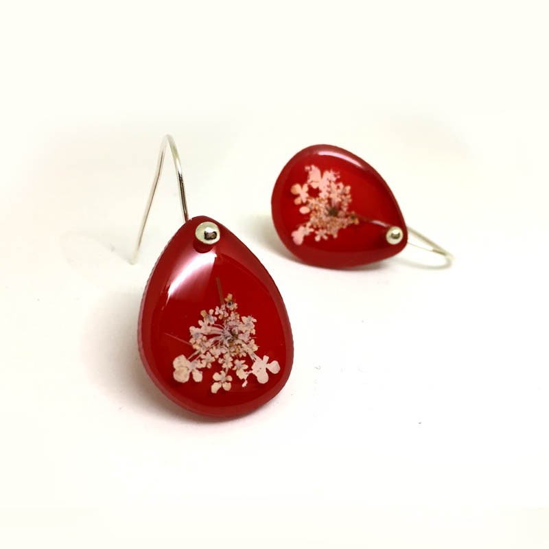 Pendientes Anis Rojo Gancho