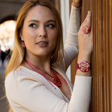 Red Anise Flower Bracelet
