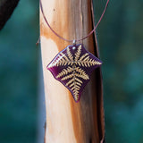 Garnet Fern Pendant