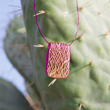 Prickly pear wood Pendant
