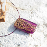 Prickly pear wood Pendant