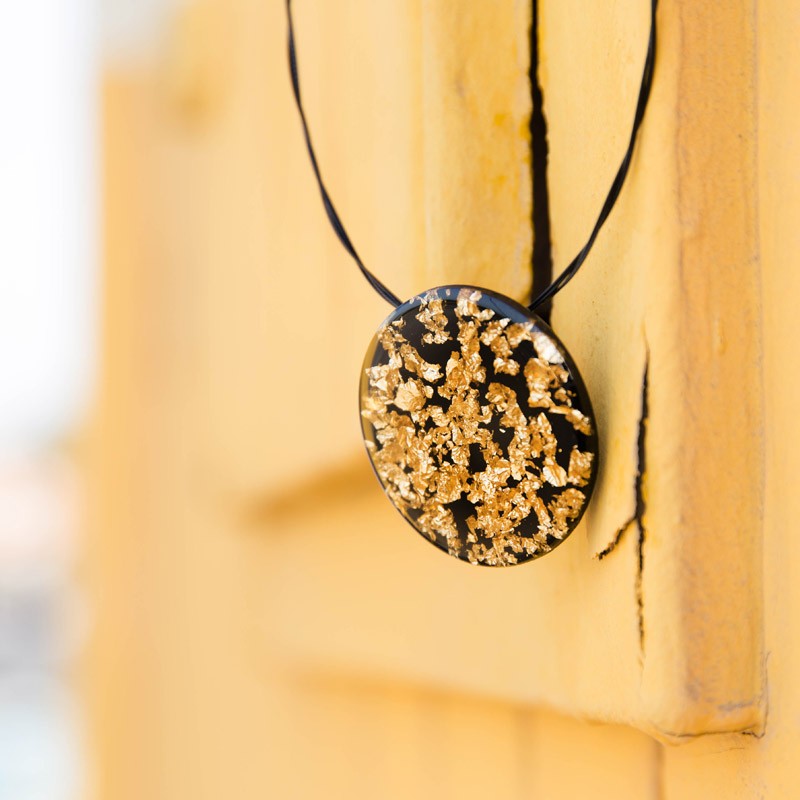 Colgante Chispas Negro