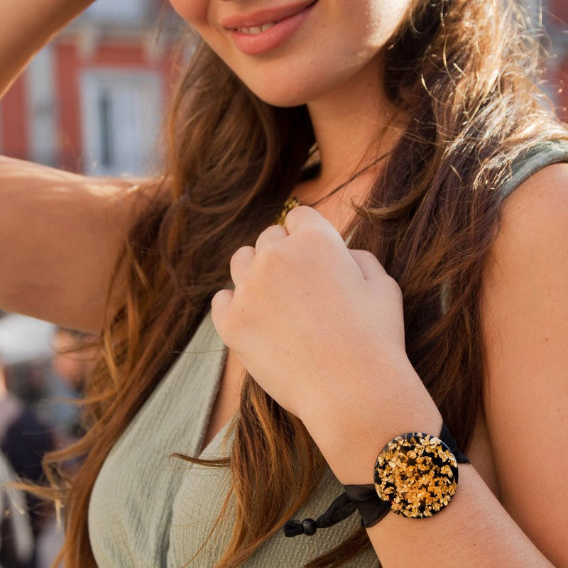 Pulsera chispas negra