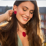 Pendientes Buganvillas de tuerca