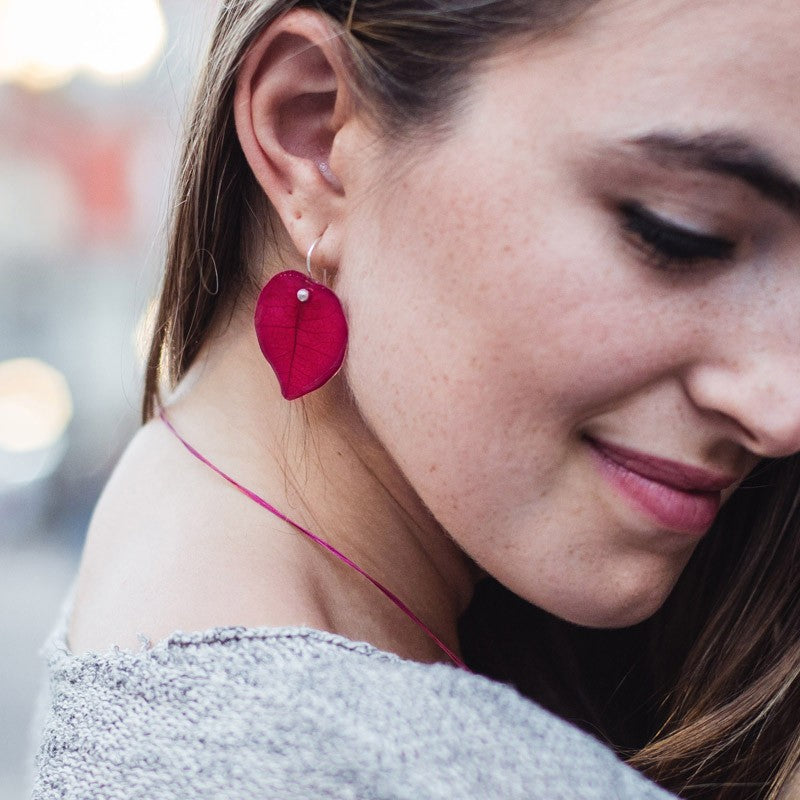 Pendientes buganvillas de gancho