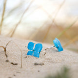 Anillo Hortensia azul plata