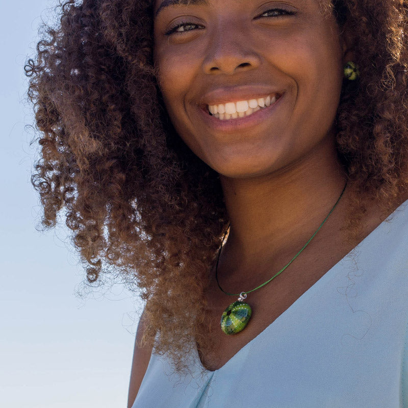 Medium Green Sea Urchin Pendant