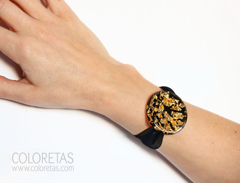 Pulsera chispas negra
