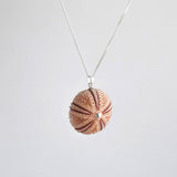 Medium Natural Pink Sea Urchin Pendant