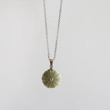 Small Natural Green Sea Urchin Pendant