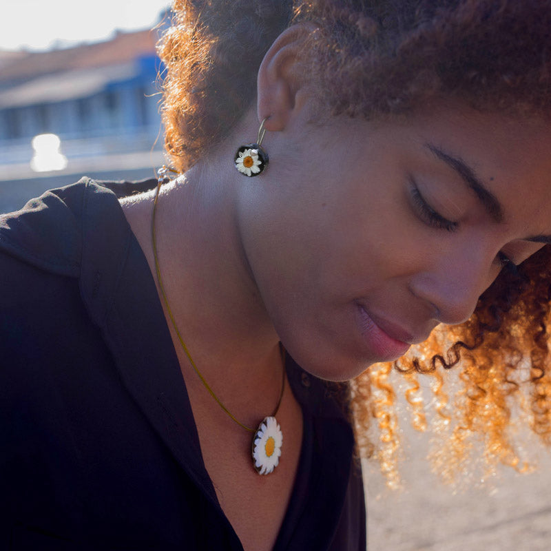 Daisy hook earrings